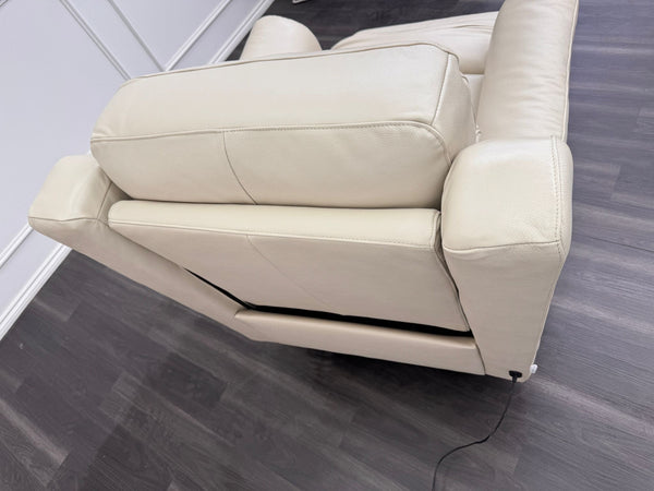 La Z Boy Kenzie Leather 3 Seater & Armchair Power Recliner Sofa Set