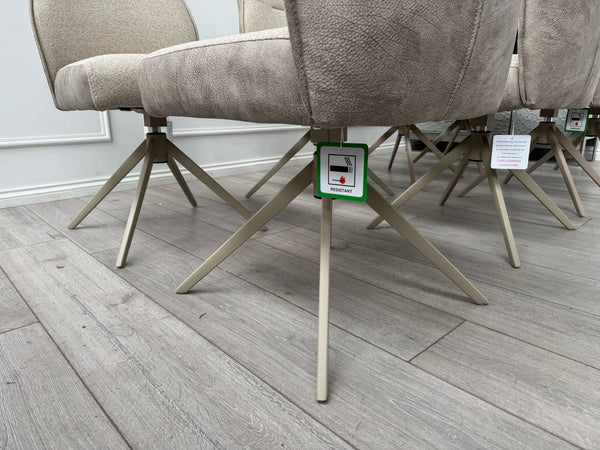 Furniture Village Mirage Taupe Beige Fabric Dining Chair (choose quantity)