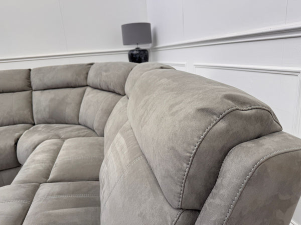 Moreno Large Corner Grey Fabric Power Recliner