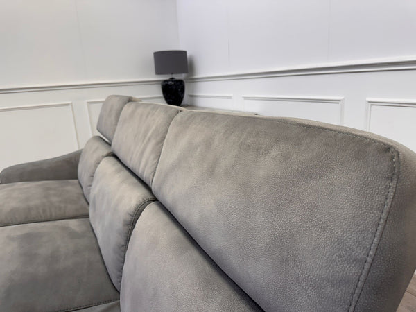 Xavier 3 Seater Fabric Power Recliner Chaise End Sofa L Shape Corner