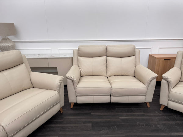 La Z Boy Kenzie Leather 3 & 2 Seater & Armchair Power Recliner Sofa Set