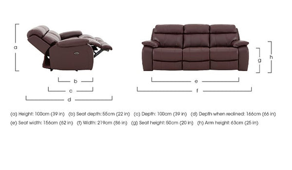 Moreno large sofa set 3 & 2 Seater & Armchair Tan Brown Saddle Fabric Power Recliner Power Headrest Set