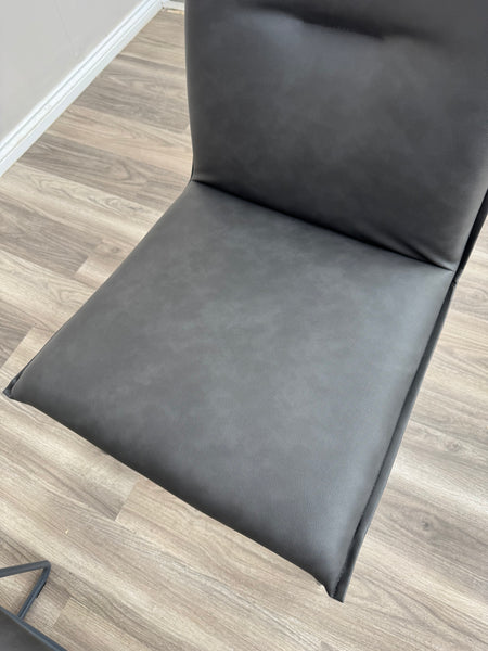 Maya Connubia Italian Design Faux Leather Dining Chairs - Grey Legs (Choose Quantity)