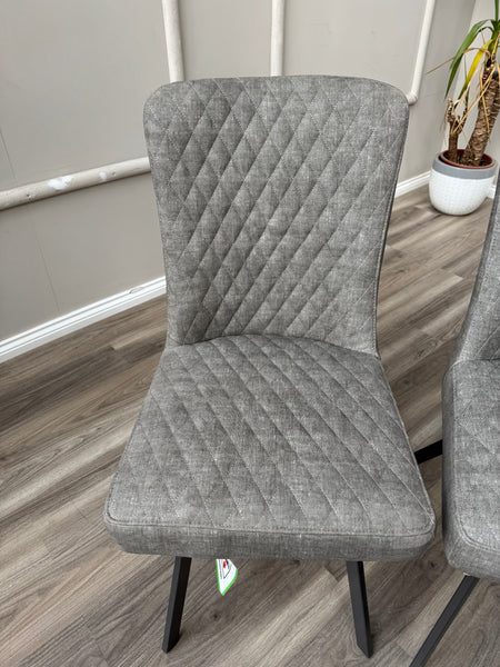 Earth Soft Faux Leather Contemporary Stylish Aesthetic Grey Dining Chair