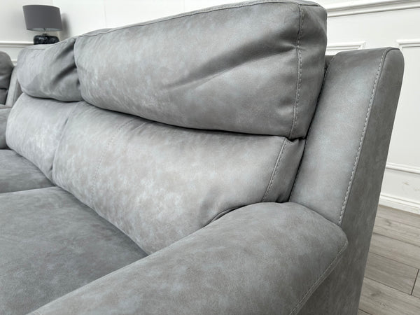 Contempo Grey 3 Seater Sofa + Armchair + Footstool RRP £3,785