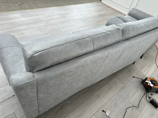 Contempo Grey 3 Seater Sofa + Armchair + Footstool RRP £3,785