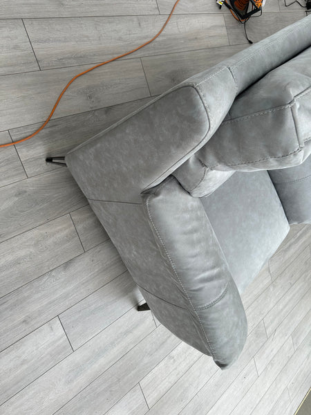 Contempo Grey 3 Seater Sofa + Armchair + Footstool RRP £3,785