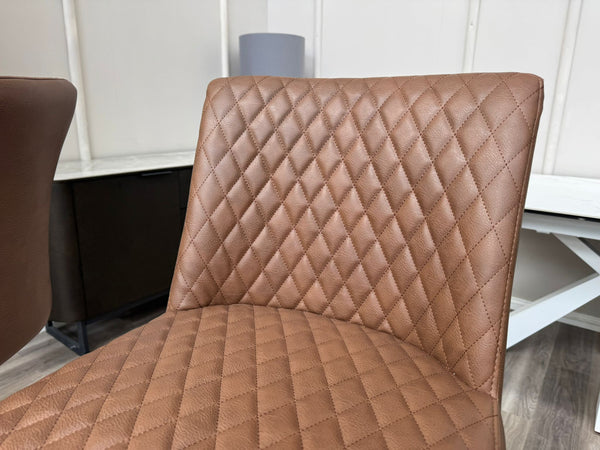 Earth Soft Faux Leather Contemporary Stylish Aesthetic Tan Bar Stool