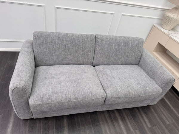 Optimus 3 Seater Grey Fabric Sofa Pull Out Bed Including Mattress