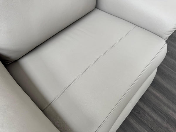 G Plan Firth Grey Leather Power Recliner Armchair
