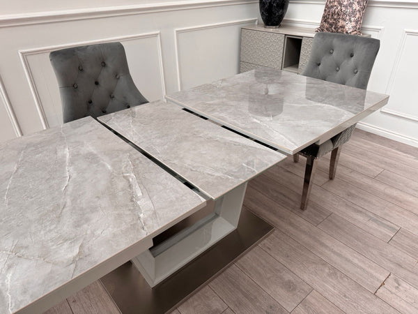 Furniture Village Grigio Small Extending Dining Table marble-effect ceramic top11