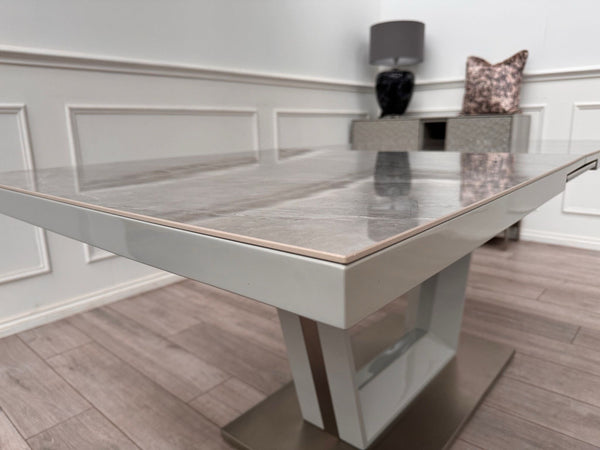 Furniture Village Grigio Small Extending Dining Table marble-effect ceramic top20