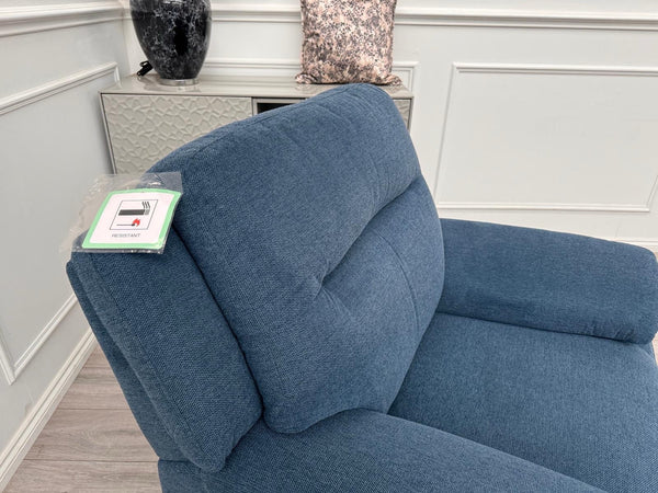 Furniture Village Touch Blue Fabric Armchair Delivery May Be Possible8