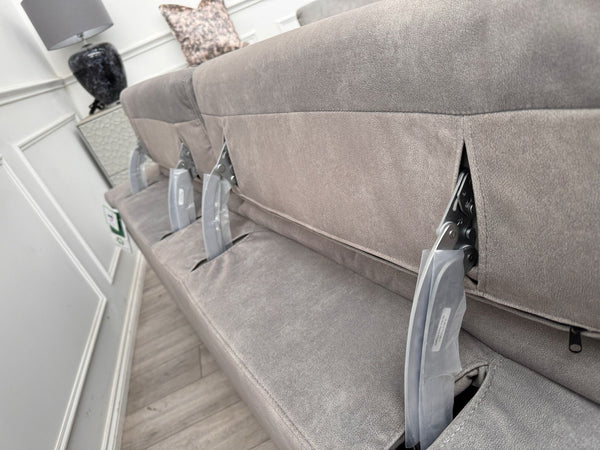 Furniture Village Gisella Grey 3 + 2 Seater Sofa Set Adjustable Headrests17