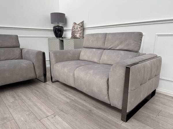 Furniture Village Gisella Grey 3 + 2 Seater Sofa Set Adjustable Headrests14