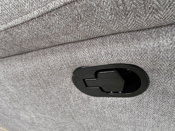 Furniture Village TOUCH Grey Fabric 3 Seater Manual Recliner Sofa12