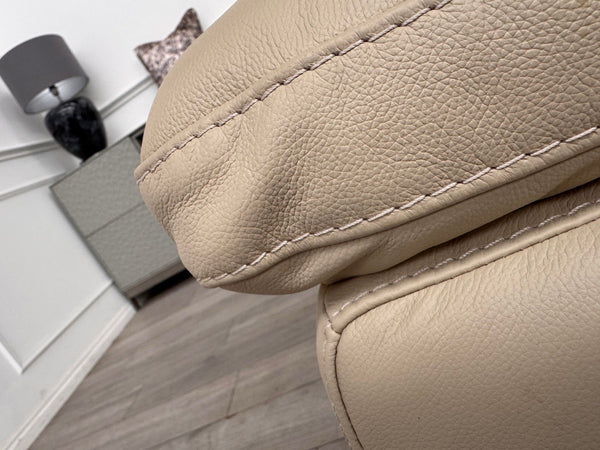 Furniture Village Cozee 3 Seater Sofa in Beige/Cream Pure Leather18