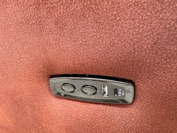 Furniture Village Moreno Burnt Orange Power Recliner 3 Seater And Armchair6