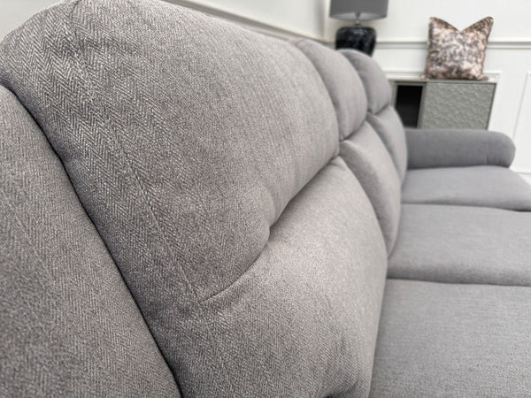 Furniture Village TOUCH Grey Fabric 3 Seater Manual Recliner Sofa1