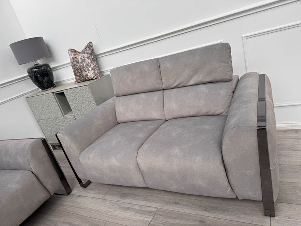 Furniture Village Gisella Grey 3 + 2 Seater Sofa Set Adjustable Headrests13