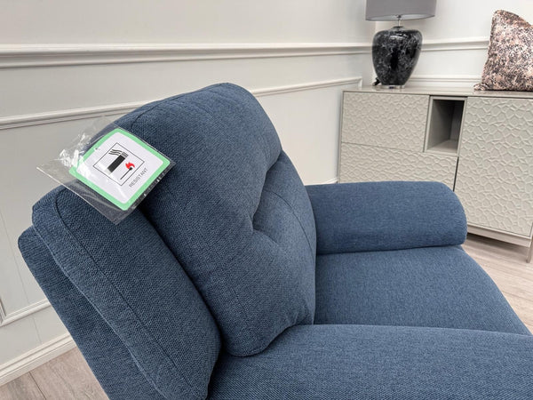 Furniture Village Touch Blue Fabric Armchair Delivery May Be Possible5
