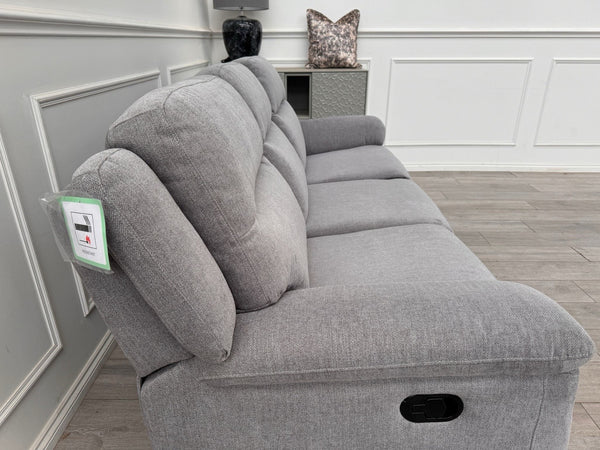 Furniture Village TOUCH Grey Fabric 3 Seater Manual Recliner Sofa17