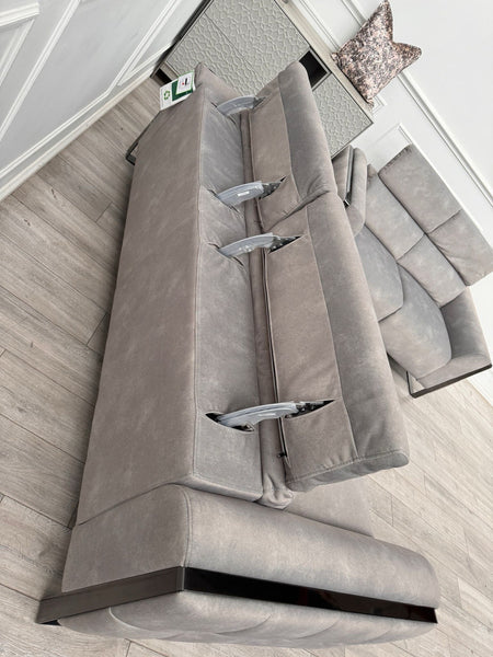 Furniture Village Gisella Grey 3 + 2 Seater Sofa Set Adjustable Headrests12