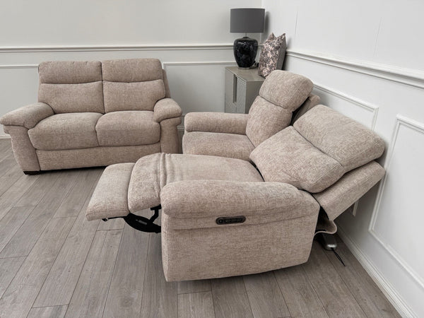 Furniture Village Serene 2+2+2 Seater Sofa Set Power Recliner, Lumbar & Headrest20
