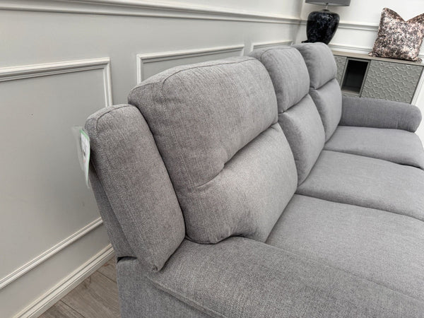 Furniture Village TOUCH Grey Fabric 3 Seater Manual Recliner Sofa2