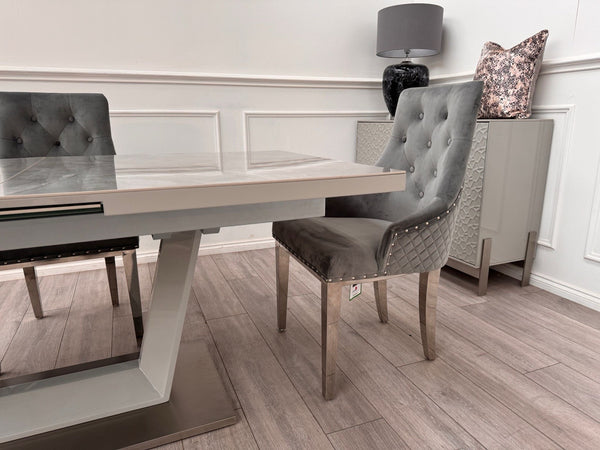 Furniture Village Grigio Small Extending Dining Table marble-effect ceramic top16