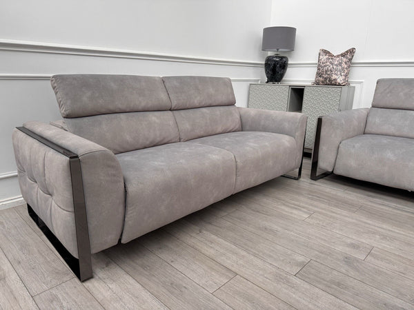Furniture Village Gisella Grey 3 + 2 Seater Sofa Set Adjustable Headrests16