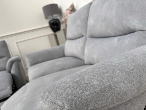 Furniture Village Daytona 2 Seater & Armchair Power Recliner Set Dexter Smoke9