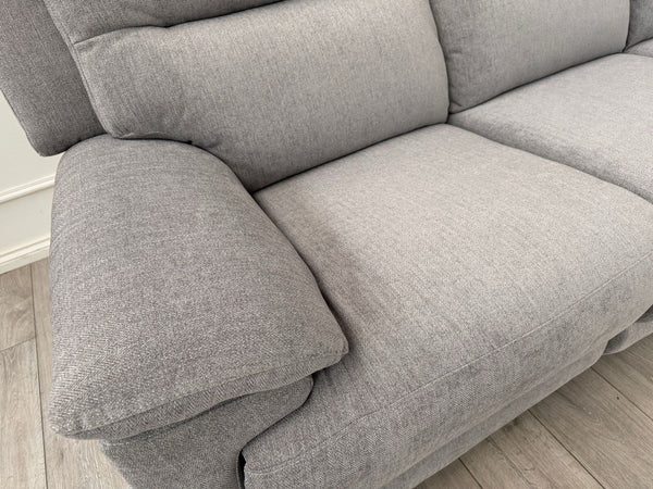 Furniture Village TOUCH Grey Fabric 3 Seater Manual Recliner Sofa11