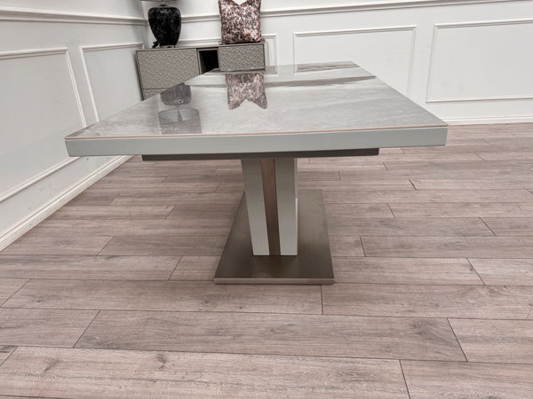 Furniture Village Grigio Small Extending Dining Table marble-effect ceramic top21