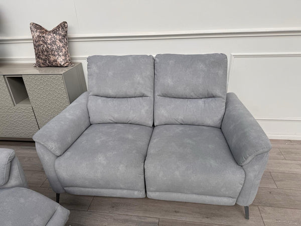 Furniture Village Daytona 2 Seater & Armchair Power Recliner Set Dexter Smoke16