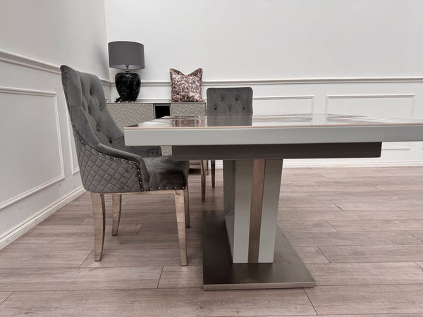 Furniture Village Grigio Small Extending Dining Table marble-effect ceramic top6