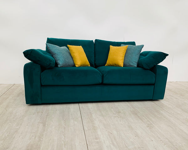 Abby 2 Seater Sofa in Emerald Green Velvet