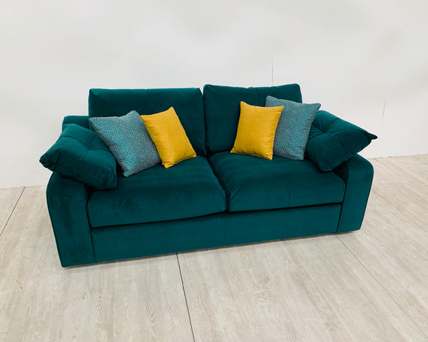 Abby 2 Seater Sofa in Emerald Green Velvet