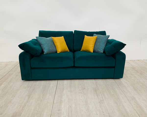 Abby 2 Seater Sofa in Emerald Green Velvet