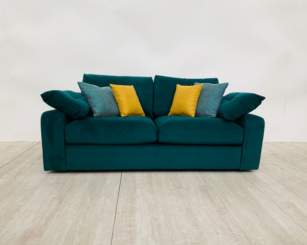 Abby 2 Seater Sofa in Emerald Green Velvet