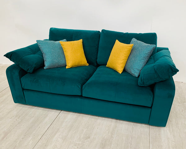 Abby 2 Seater Sofa in Emerald Green Velvet