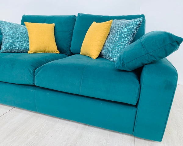 Abby 2 Seater Sofa in Emerald Green Velvet