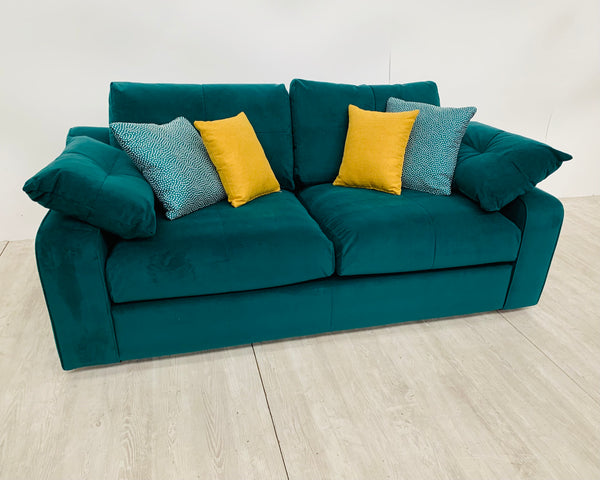 Abby 2 Seater Sofa in Emerald Green Velvet