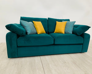 Abby 2 Seater Sofa in Emerald Green Velvet